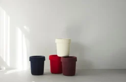 Poubelle en tissu recyclé bleu foncé 31,6x36 cm Hide - Normann Copenhagen