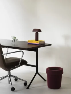 Poubelle en tissu recyclé bordeaux 31,6x36 cm Hide - Normann Copenhagen
