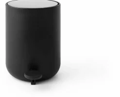 Poubelle noire à pédale 4L - Audo