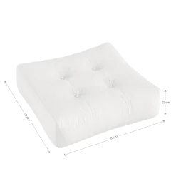 Pouf beige blé 70x22cm More - Karup Design