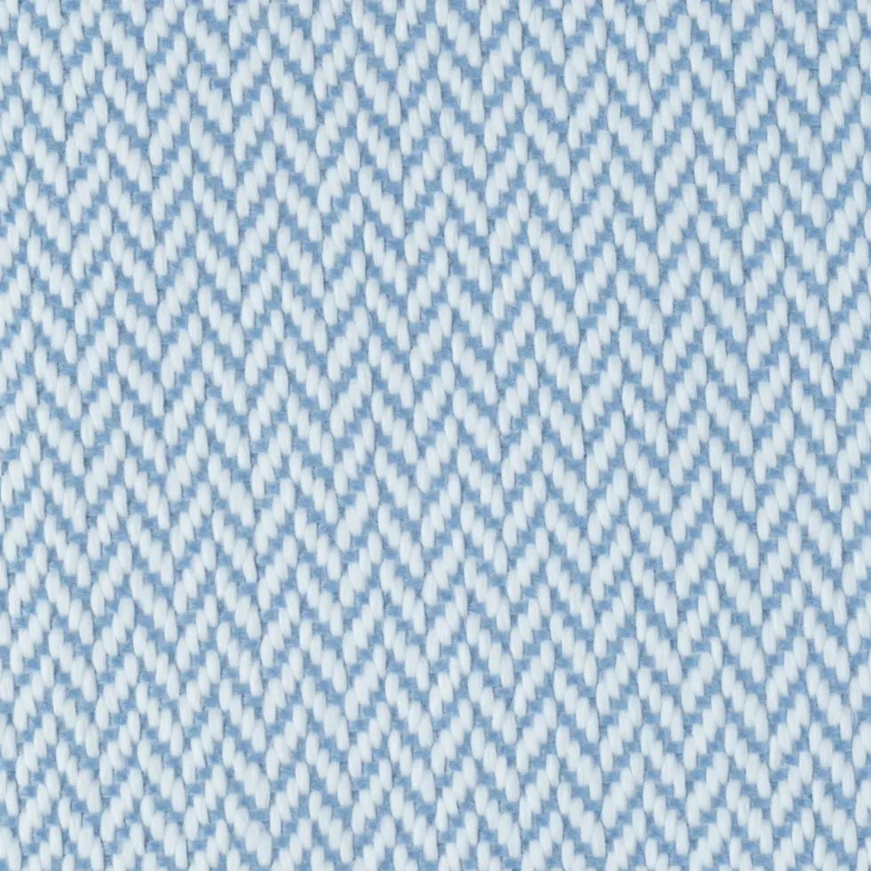 Pouf carré en oléfine azure 60 x 60 cm - Wigiwama