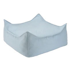Pouf carré en oléfine azure 60 x 60 cm - Wigiwama