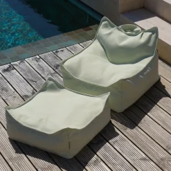 Pouf carré en oléfine herba 60 x 60 cm - Wigiwama