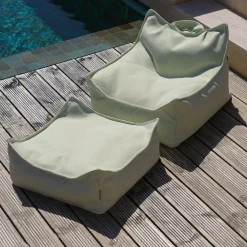 Pouf carré en oléfine herba 60 x 60 cm - Wigiwama