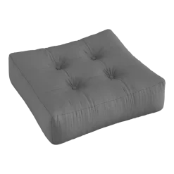 Pouf d'extérieur en acrylique dralon gris foncé 70x22cm More Pouf Out - Karup Design