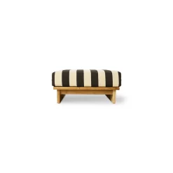 Pouf d'extérieur en teck 88x38cm Hocker - HKliving