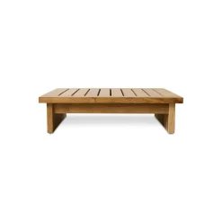 Pouf d'extérieur en teck 88x38cm Hocker - HKliving