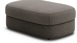 Pouf en bois et mousse dark taupe 100cm Covent - New works