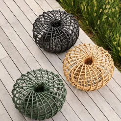 Pouf en cannage naturel Nest - Cane-Line