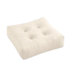 Pouf en coton et lin 70x22cm More - Karup Design