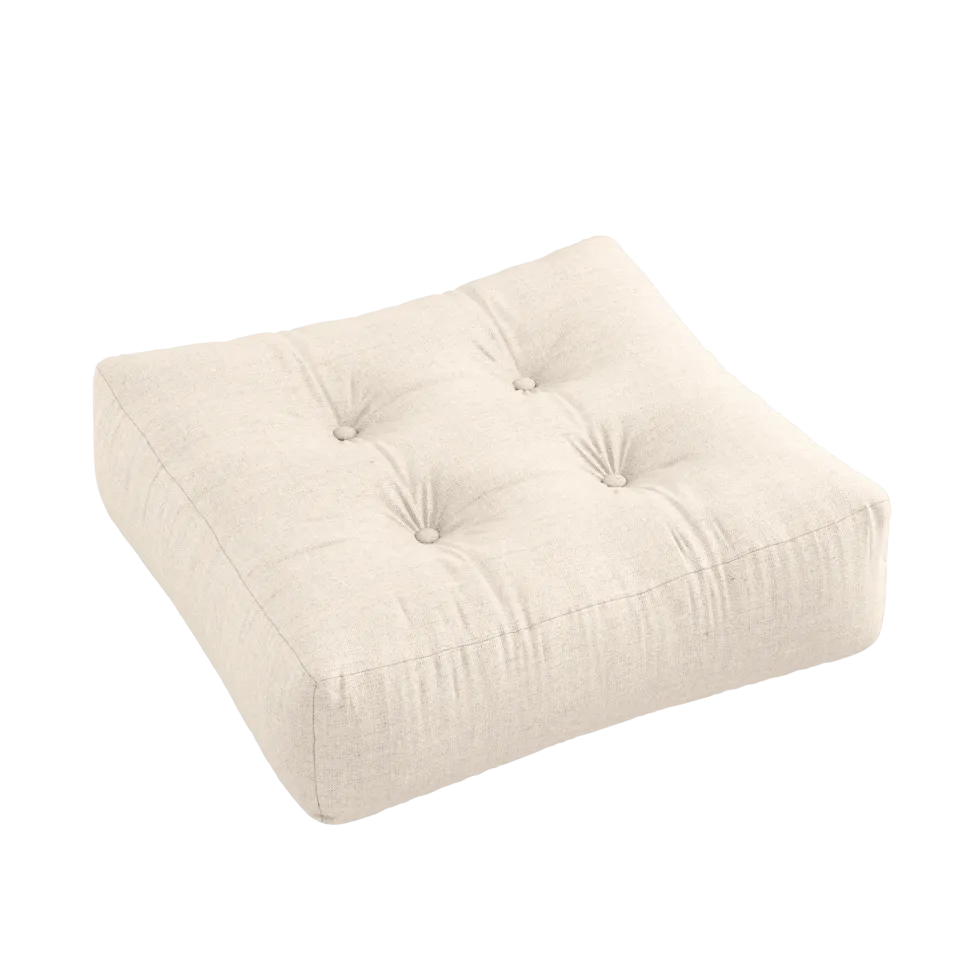 Pouf en coton et lin 70x22cm More - Karup Design