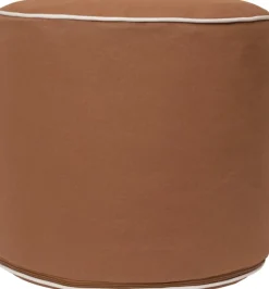Pouf en coton organique rouille 34x40cm Billow - Ferm living