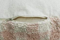 Pouf en coton rose 40 x 20 cm Vichy - Lorena Canals