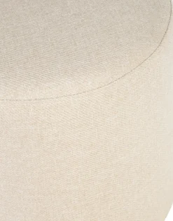 Pouf en laine beige 25 cm Folk - noo.ma
