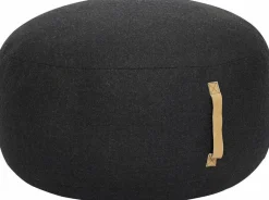 Pouf en laine gris foncé - Hübsch