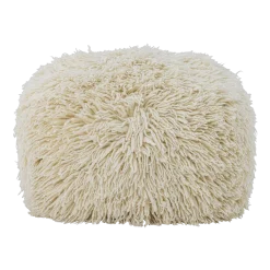 Pouf en laine naturelle 80x45x80cm Lomba - Bloomingville