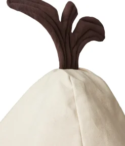 Pouf en poire en coton organique beige 55x85cm Pear - Ferm Living