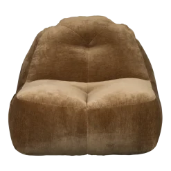 Pouf en polyester effet velours marron 120x99x78cm Tombbag - Dutchbone
