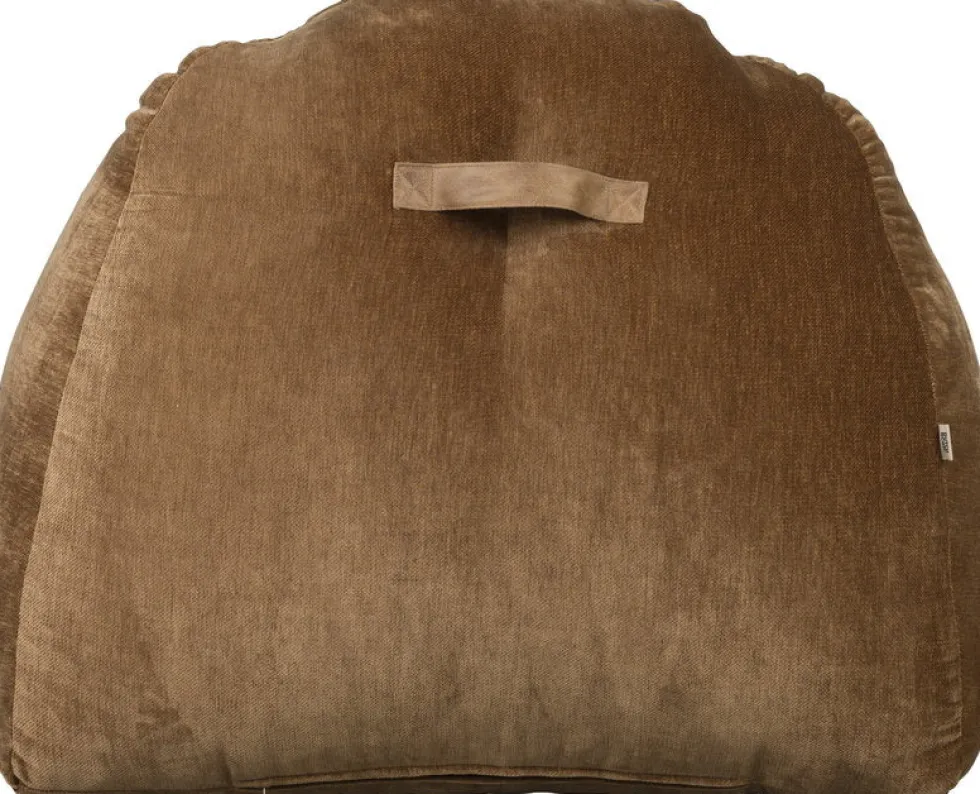 Pouf en polyester effet velours marron 120x99x78cm Tombbag - Dutchbone