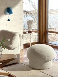 Pouf en polyester recyclé beige 65 cm Uno - Design House Stockholm