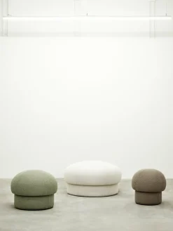 Pouf en polyester recyclé beige 65 cm Uno - Design House Stockholm