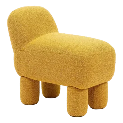 Pouf en polyester recyclé jaune 59 cm Lulu - Design House Stockholm