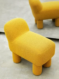 Pouf en polyester recyclé jaune 59 cm Lulu - Design House Stockholm
