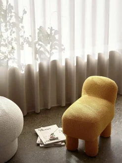 Pouf en polyester recyclé jaune 59 cm Lulu - Design House Stockholm
