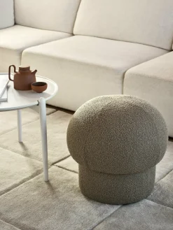 Pouf en polyester recyclé marron 50 cm Uno - Design House Stockholm