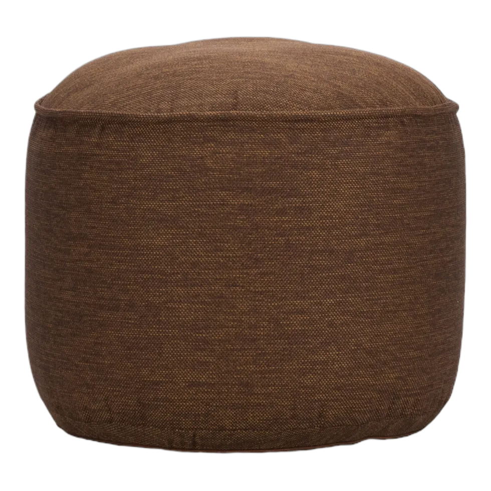 Pouf en polyester spice rouge 50x40cm Olaf - Vincent Sheppard