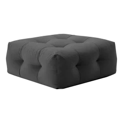 Pouf en tissu textum avelina gris foncé 105x48cm Not-A-Sofa - EMKO