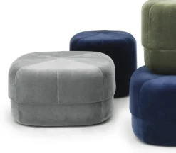 Pouf en velours 46 cm bleu foncé Circus foncé bleu - Normann Copenhagen