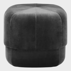 Pouf en velours 46 cm gris Circus Grey - Normann Copenhagen
