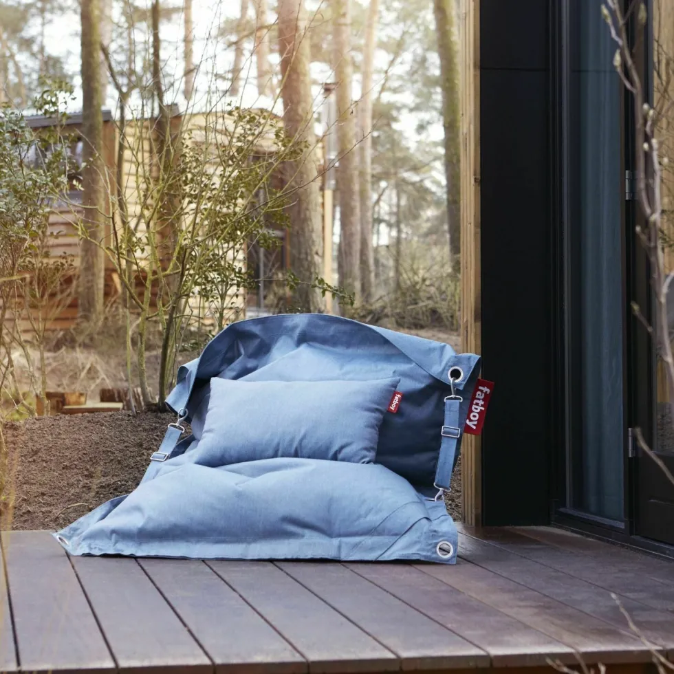 Pouf extérieur gris en tissu Buggle-Up outdoor - Fatboy