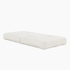 Pouf fauteuil convertible en coton natural 95x90x42cm Cube - Karup Design