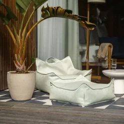Pouf fauteuil d'extérieur en oléfine herba 80 x 70 cm - Wigiwama