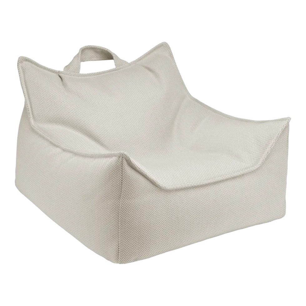 Pouf fauteuil d'extérieur en oléfine terra 80 x 70 cm - Wigiwama