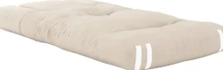 Pouf fauteuil en coton beige 65x78x40cm Mini Hippo - Karup Design