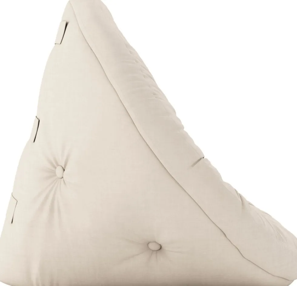 Pouf fauteuil en coton beige 75x80x60cm Mini Nido - Karup Design