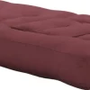 Pouf fauteuil en coton bordeaux 60x68x24cm Mini Cube - Karup Design