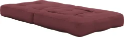 Pouf fauteuil en coton bordeaux 60x68x24cm Mini Cube - Karup Design
