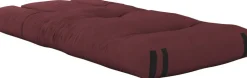 Pouf fauteuil en coton bordeaux 65x78x40cm Mini Hippo - Karup Design