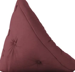 Pouf fauteuil en coton bordeaux 75x80x60cm Mini Nido - Karup Design