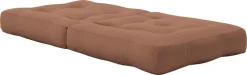 Pouf fauteuil en coton clay brown 60x68x24cm Mini Cube - Karup Design