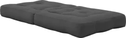 Pouf fauteuil en coton dark grey 60x68x24cm Mini Cube - Karup Design