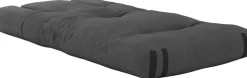 Pouf fauteuil en coton dark grey 65x78x40cm Mini Hippo - Karup Design