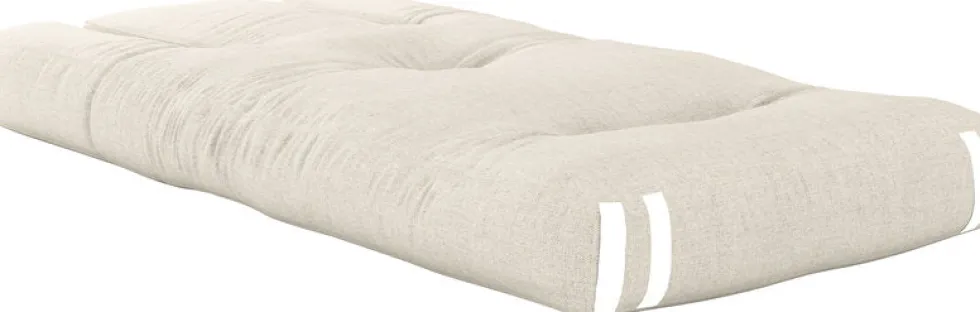 Pouf fauteuil en coton et lin 65x78x40cm Mini Hippo - Karup Design