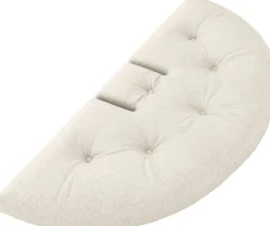 Pouf fauteuil en coton et lin 75x80x60cm Mini Nido - Karup Design