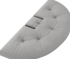Pouf fauteuil en coton grey 75x80x60cm Mini Nido - Karup Design