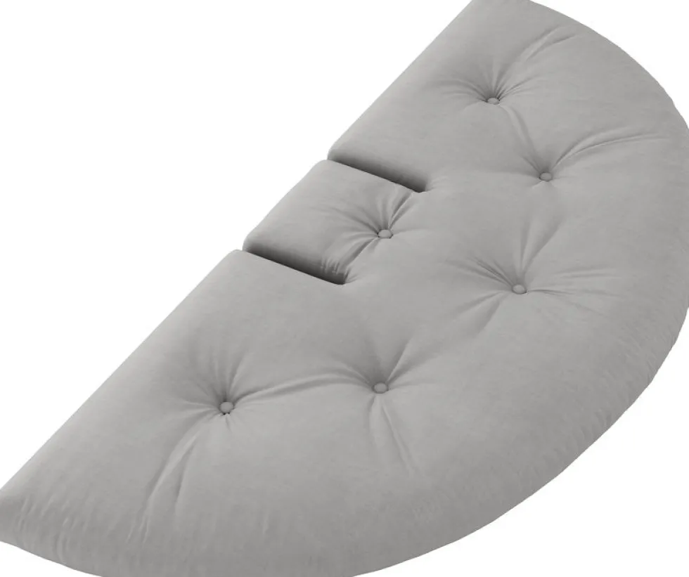 Pouf fauteuil en coton grey 75x80x60cm Mini Nido - Karup Design